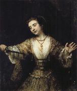 REMBRANDT Harmenszoon van Rijn Lucretia oil painting picture wholesale